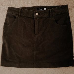Corduroy Mini Skirt